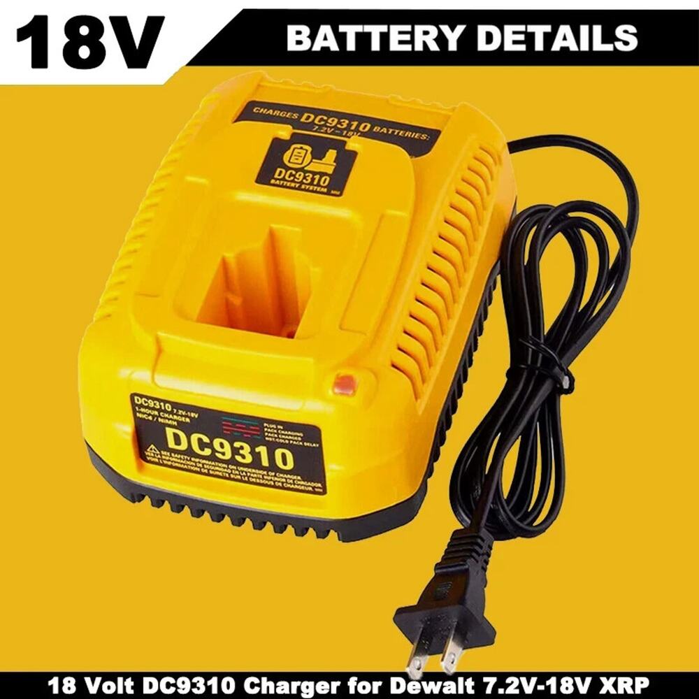 DC9182 DC9310 Charger for Dewalt 7.2V-18V XRP NiCd/NiMh Battery DC9096 DC9098 US
